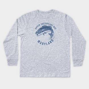 Upper Chesapeake Bay Maryland Kids Long Sleeve T-Shirt